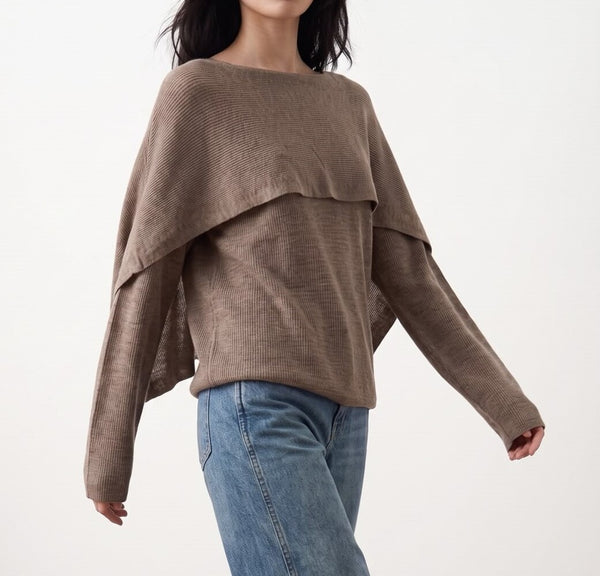 Long Sleeve Batwing Sweater