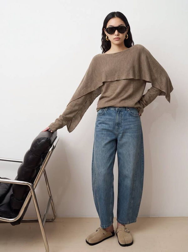 Long Sleeve Batwing Sweater