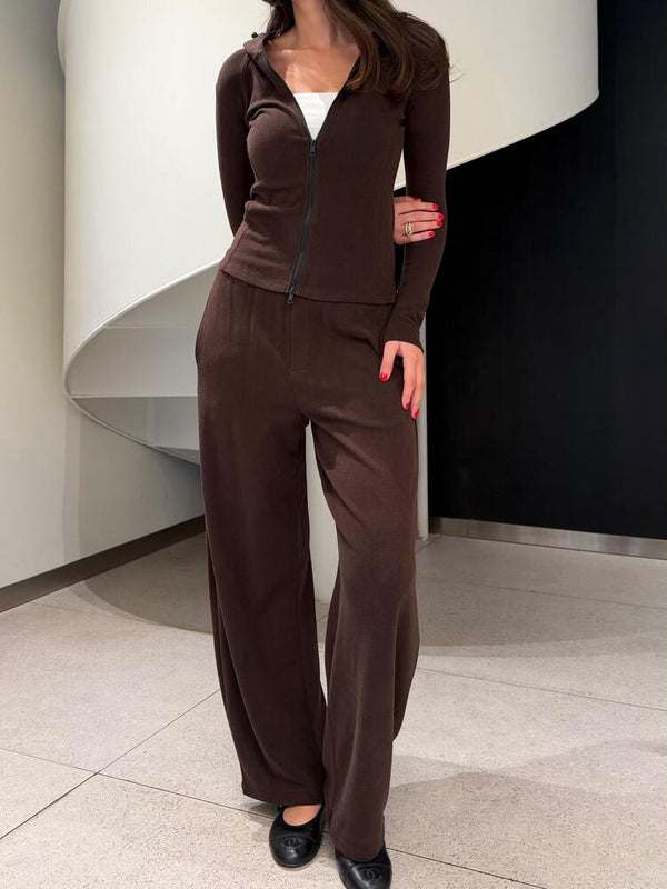 Full Zip Hoodie Pants Set