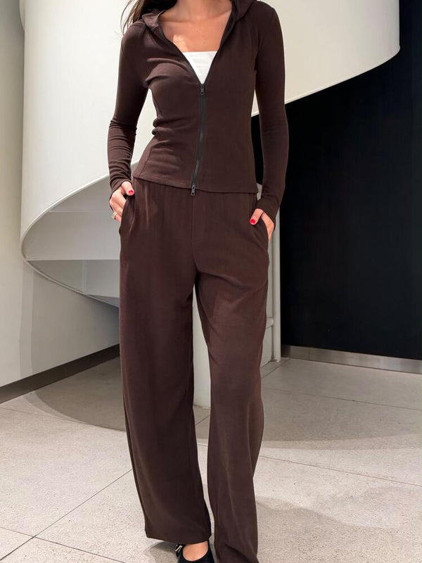 Full Zip Hoodie Pants Set