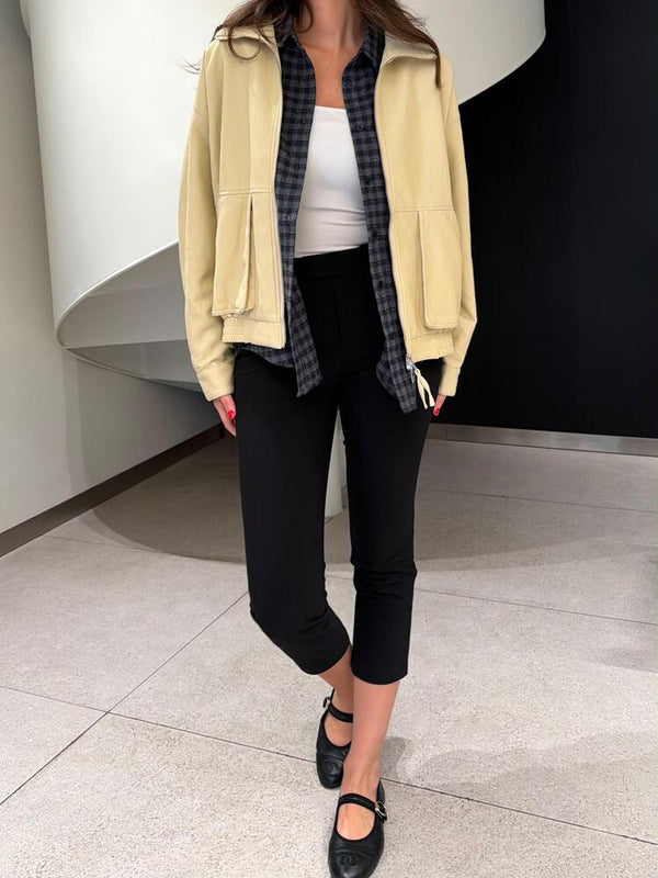 Leather Bomber Jacket