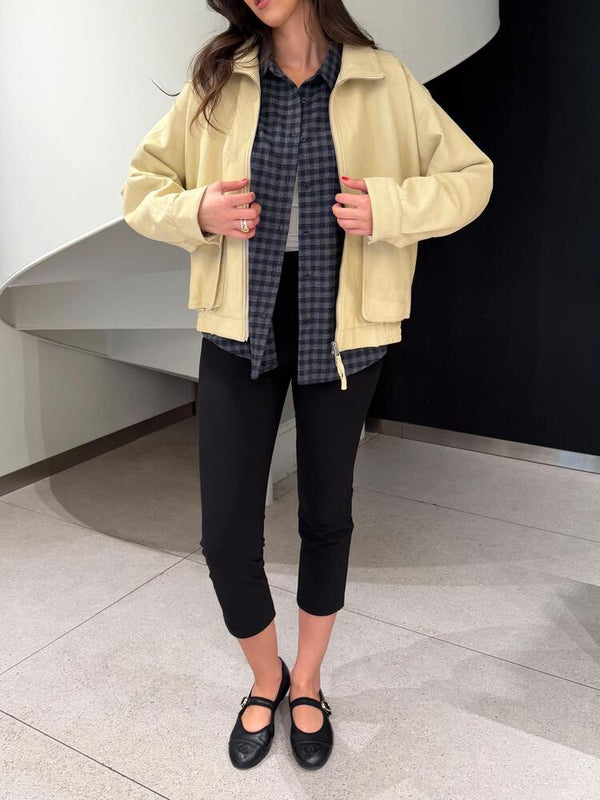 Leather Bomber Jacket