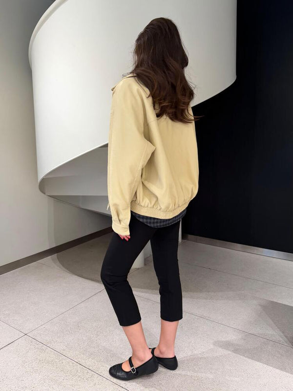 Leather Bomber Jacket