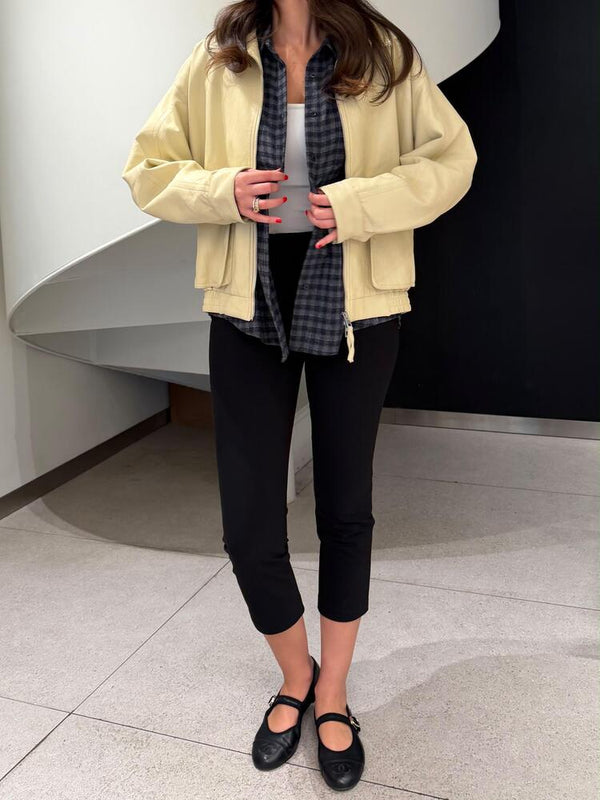 Leather Bomber Jacket
