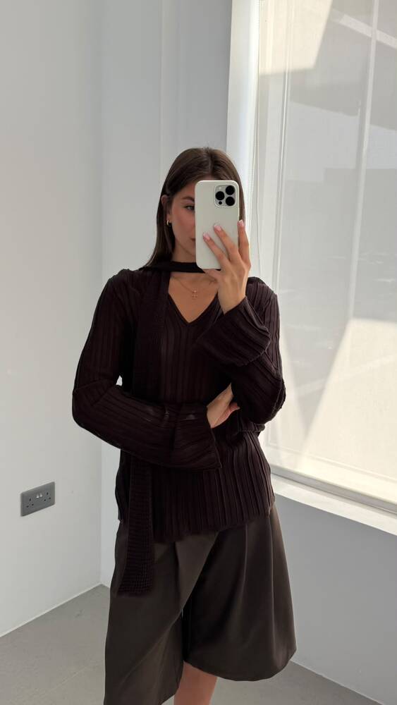 V-Neck Style Tie Top