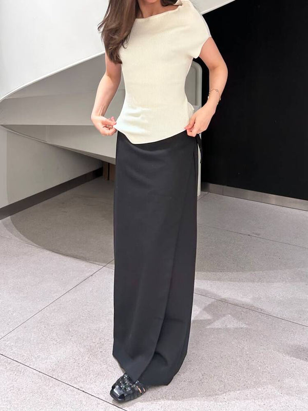 Buckle Wrap Trousers