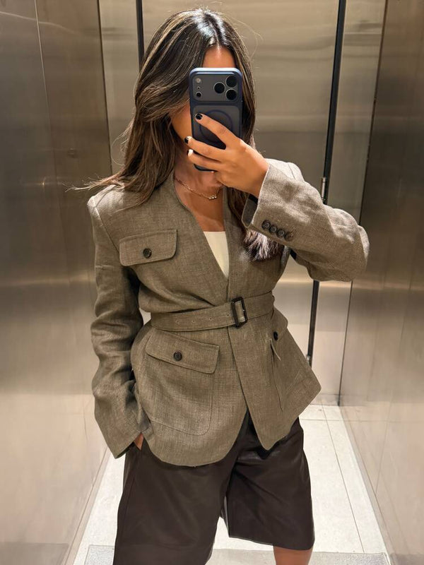Band Collar Jacket