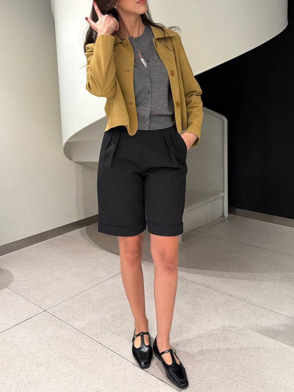 Cropped Suede Jacket