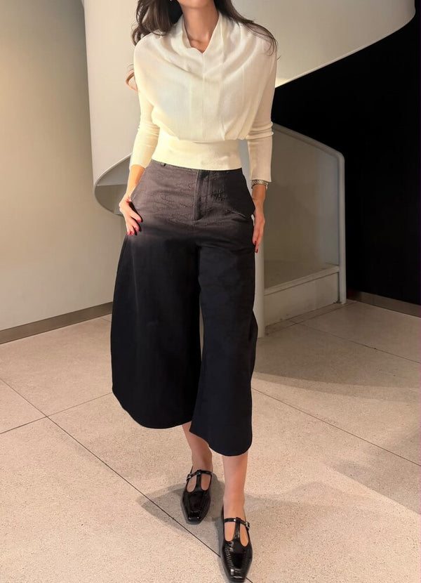 Cinched Long Sleeve Top