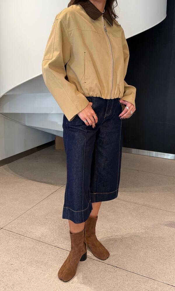 Woven Collar Jacket