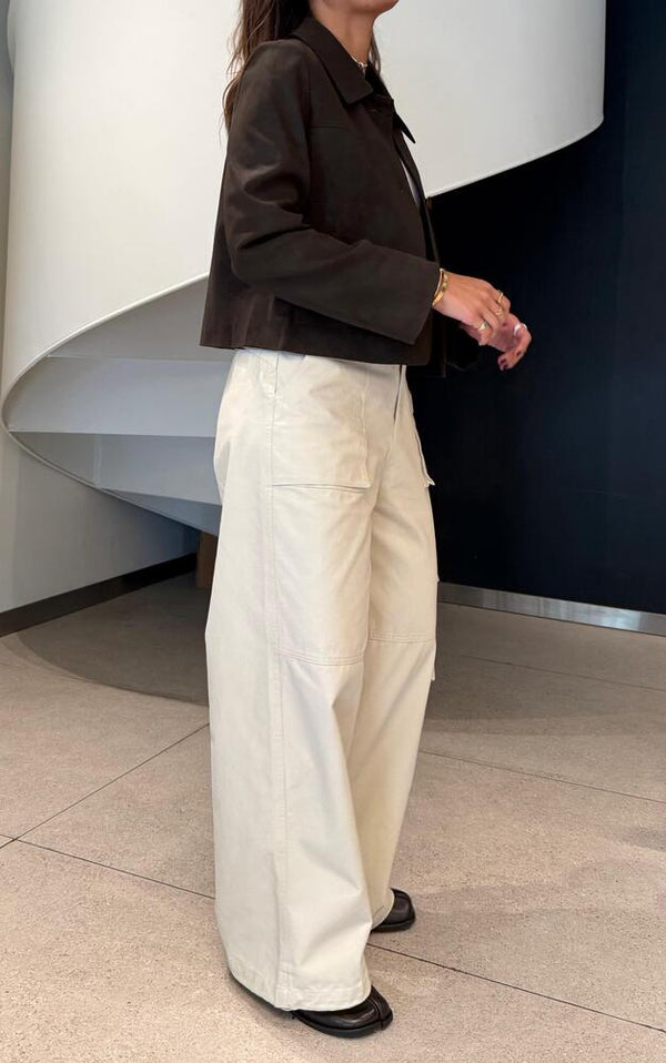 Cropped Suede Jacket