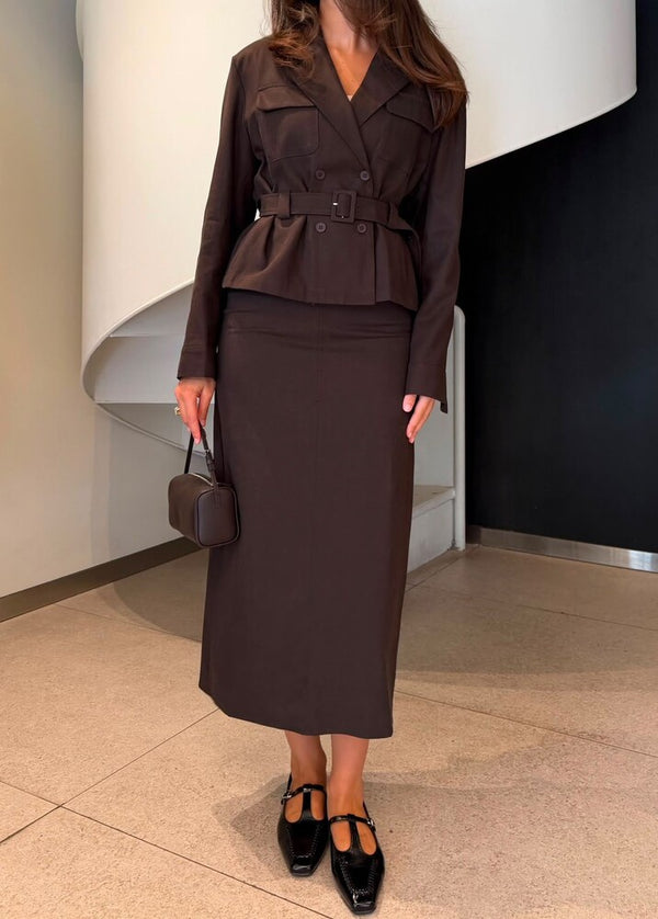 Modern Jacket Skirt Set