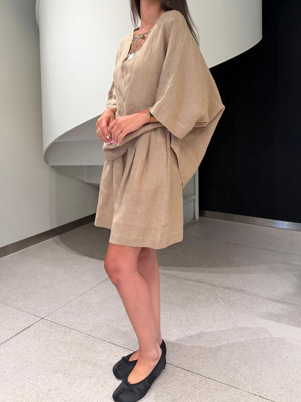 2 Piece Linen Shorts Set