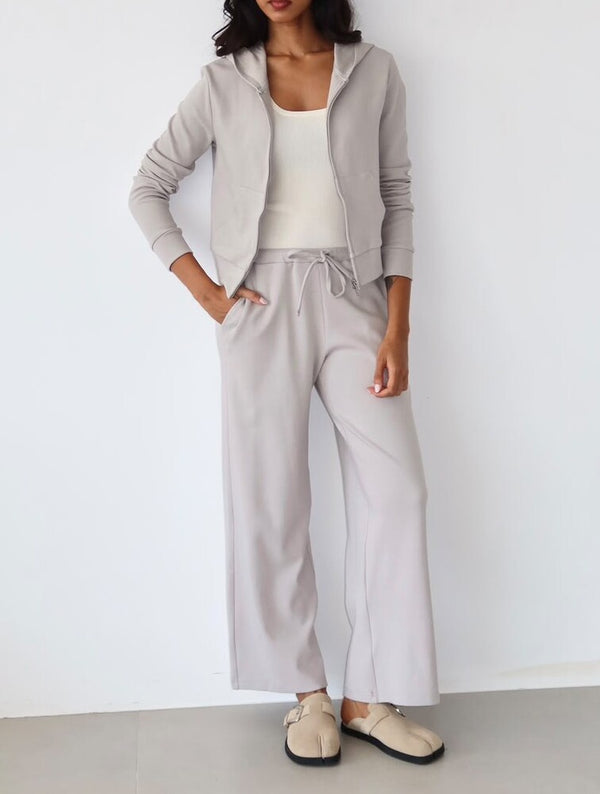 Smooth Hoodie Pants Set