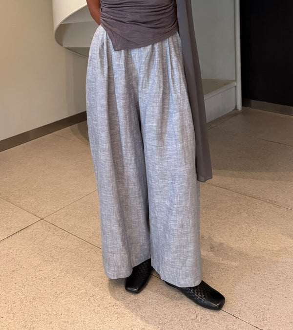 Palazzo Linen Trousers