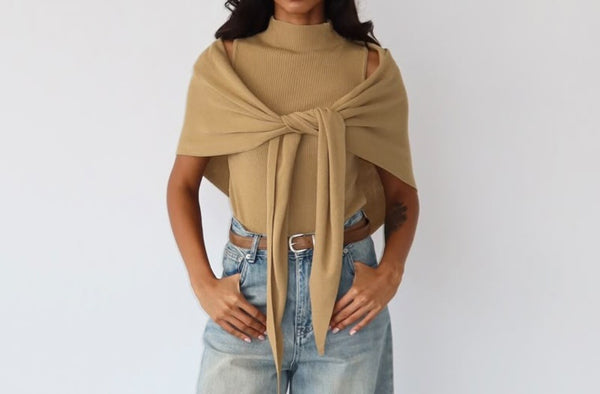 Capelet Sleeveless Top