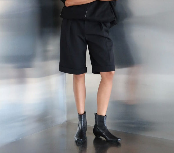 Double Pleated Shorts